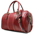 Floto Italian Leather Venezia Mini Duffle Carryon Bag red
